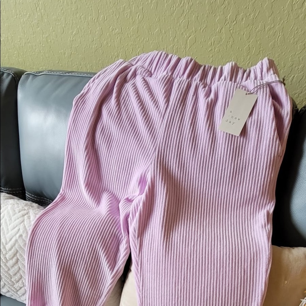 Purple cotton pants ..